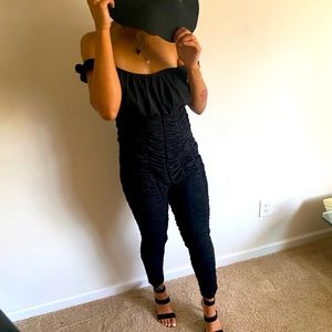 black jumpsuit
